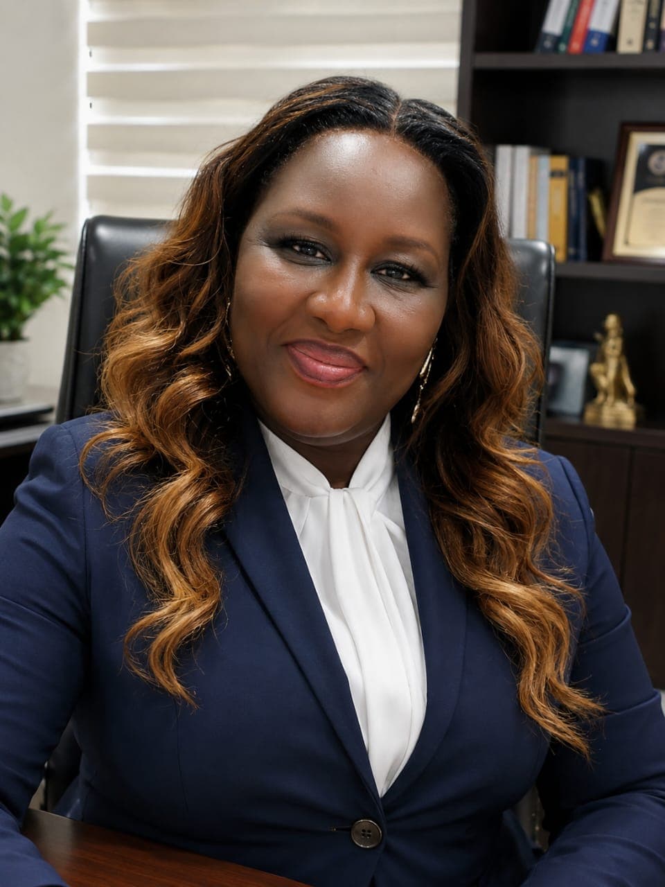 Portrait of Dr. Priscilla Joseph-Otuya, President & Group CEO of NNUI